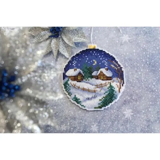 MP Studia Winter Landscape Plastic Canvas Counted Cross Stitch Kit {5}