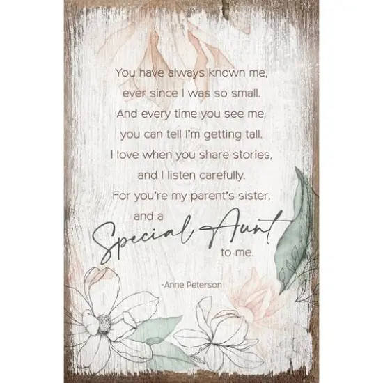 You Have Always-Aunt Inspirational Wood Plaque {1}
