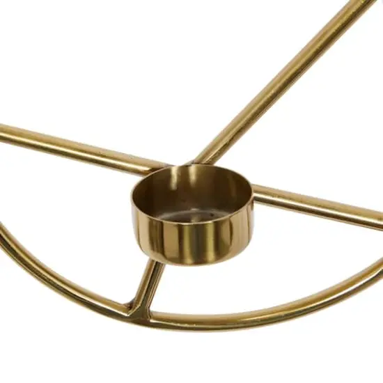 Set of 3 Gold Stainless Steel Modern Wall Sconce, 8" x 8" {5}