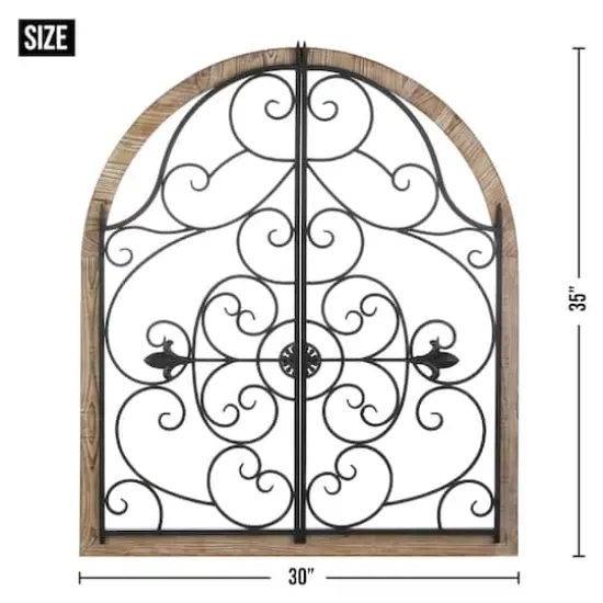 Arched Wood & Iron Wall D&eacute;cor {3}