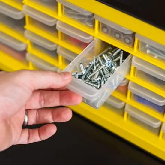 IRIS Black and Yellow 26-Drawer Parts Cabinet {5}