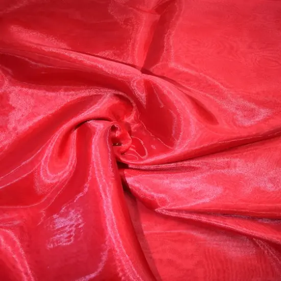 Feldman Organza Polyester Fabric Red {6}