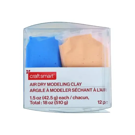 Air Dry Modeling Clay 12 Color Pack by Craft Smart&reg; {4}