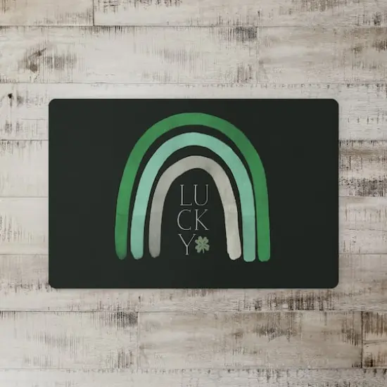 Simple Lucky Rainbow 27" x 18" Floor Mat {3}