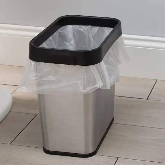 Bath Bliss 8L Stainless Steel Waste Bin {5}