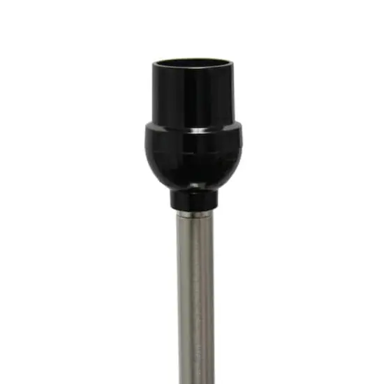 Simple Designs 57" Brushed Nickel Drum Shade Floor Lamp Brushed Nickel and White {7}