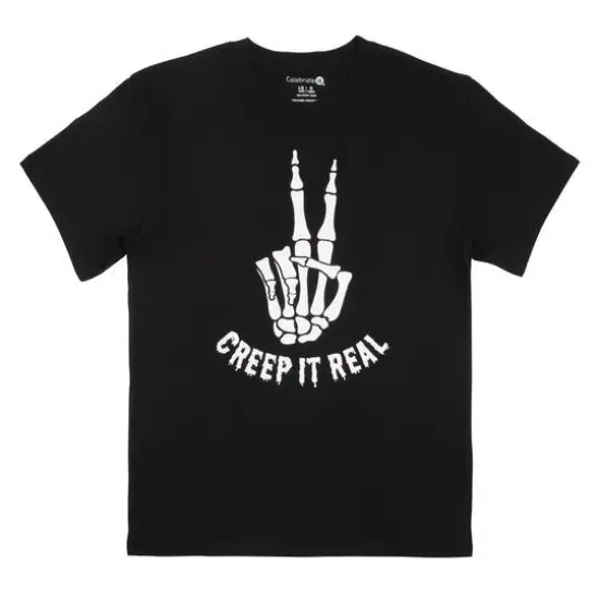 Black Creep It Real Youth Crew Neck T-Shirt by Celebrate It&trade; {1}