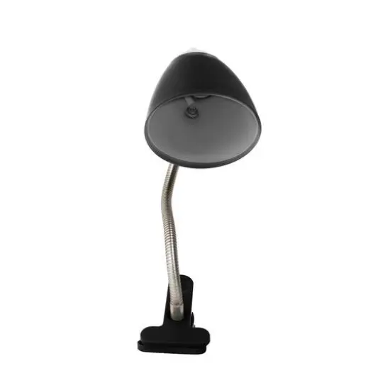 LimeLights 17.5" Flossy Flexible Gooseneck Clip Light Desk Lamp Black {6}