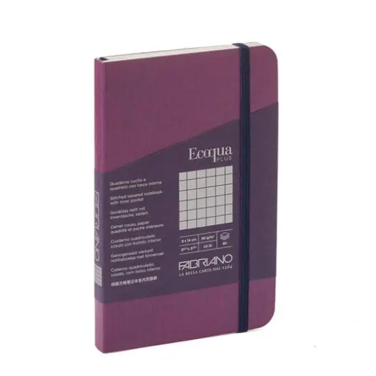 Fabriano&reg; EcoQua Plus Graph Stitch-Bound Notebook Wine {2}