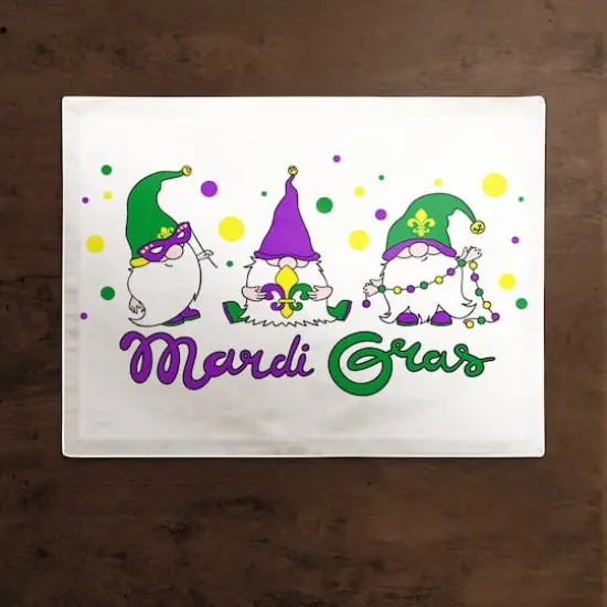 Gnome Mardi Gras Placemat {3}