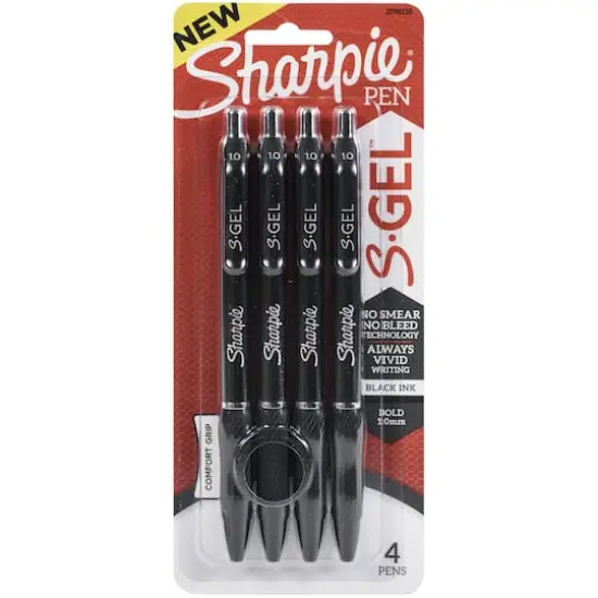 Sharpie&reg; S-Gel&trade; Bold Point Black Pens, 4ct. {1}