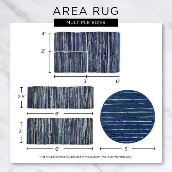 DII® Black With Natural Jute Stripes Hand-Loomed Rug, 2ft. x 3ft. {6}