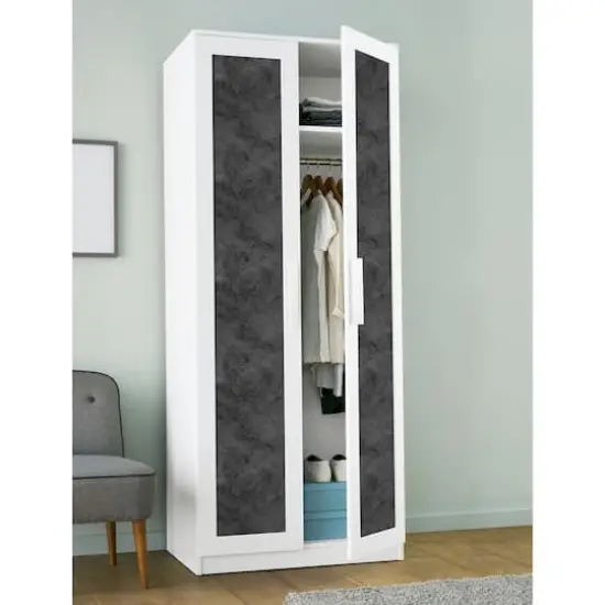 NuWallpaper Hayden Black Peel & Stick Wallpaper {5}