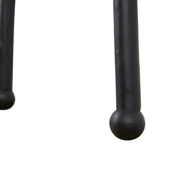 6ft. Handmade Slanted Wood Ladder Black {5}