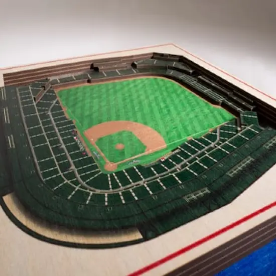 MLB Team 5-Layer StadiumView Wall Art Chicago Cubs World Series {5}