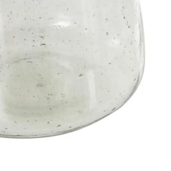 16.5" Clear Speckled Glass Vase {5}