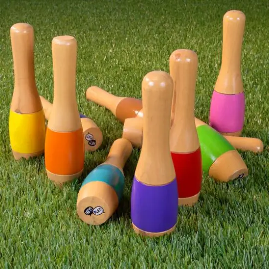 Toy Time Lawn Bowling & Skittle Ball Game {3}