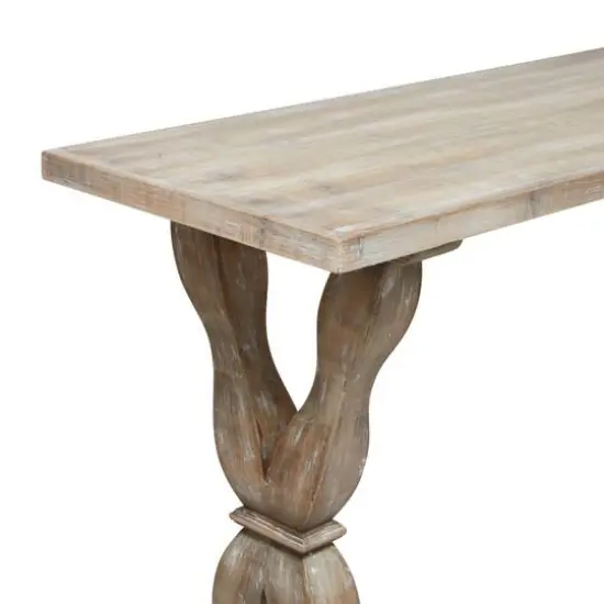 Brown Fir Farmhouse Console Table, 32" x 48" x 16" {5}