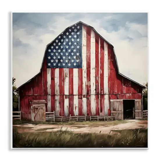 Stupell Industries Americana Barn View Wall Plaque Art {1}