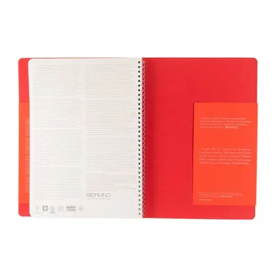 Fabriano® Ecoqua Plus Dotted A4 Hidden Spiral-Bound Notebook Red {9}