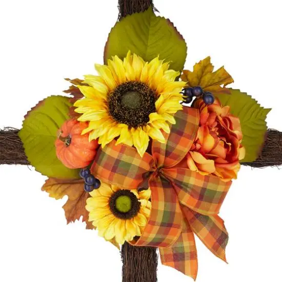 38" Sunflower & Mum Remembrance Cross by Ashland&reg; {3}
