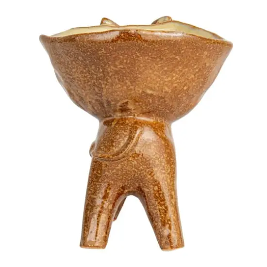 Hello Honey 6.5" Rustic Stoneware Donkey Bowl {9}