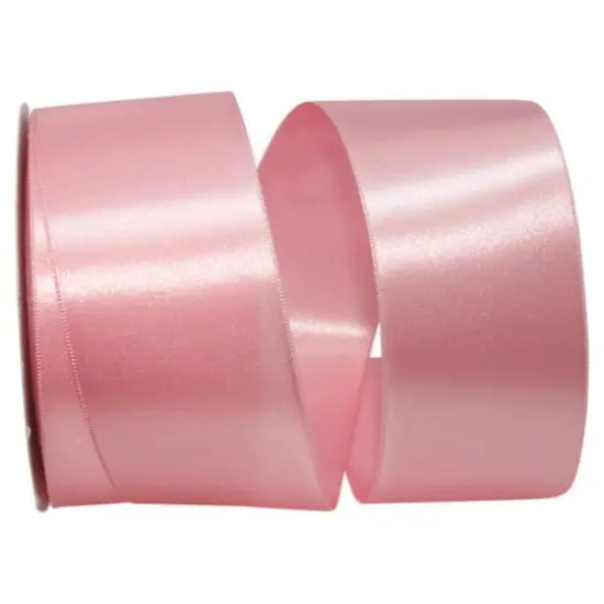 JAM Paper 2.25" x 50yd. Double Face Satin Allure Ribbon Pink {1}