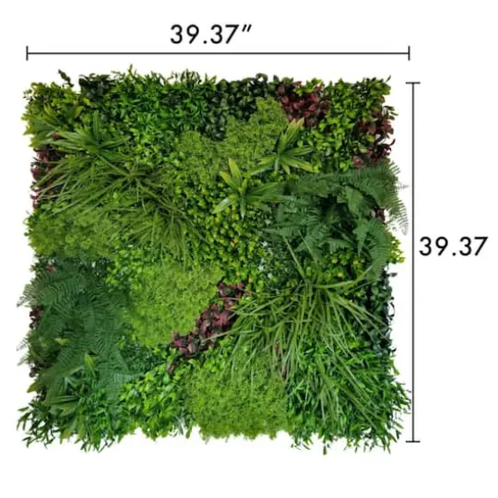 3ft. Firenze Style Artificial Plant Living Wall Panel {5}