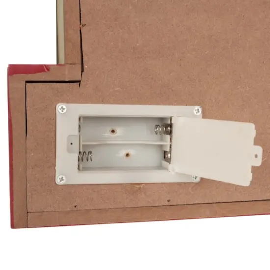 Glitzhome&reg; 12" LED Wooden Block Holiday Word Sign {7}