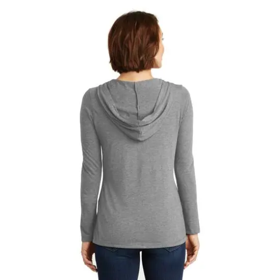 District&reg; Women's Perfect Tri&reg; Long Sleeve Hoodie Gray Frost {6}