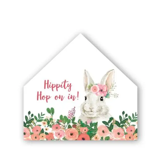 Hop On In 12" x 12" House Shaped Canvas {1}