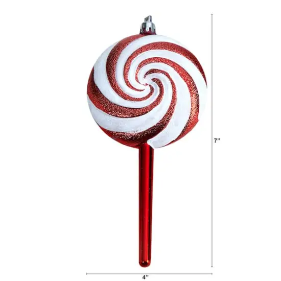 4ct. 7" Shatterproof Christmas Candy Cane Deluxe Ornaments {3}