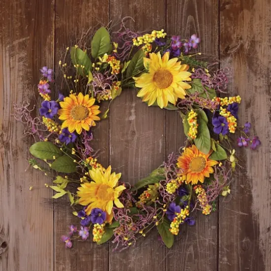 DII&reg; 22" Sunflower Wreath {5}