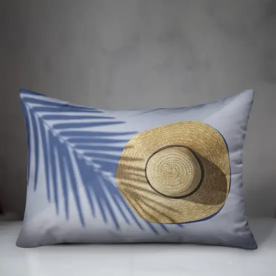 Sun Hat Scene Throw Pillow {4}