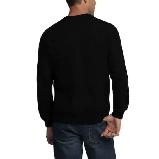 Fruit of the Loom Eversoft Fleece Crew SweatshirtBlack {6}