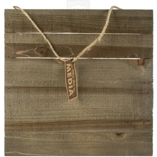 Jillibean Soup Mix The Media&trade; 12" x 12" Dark Wooden Plank {1}