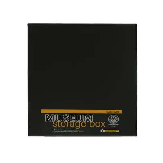 Lineco&reg; 8" x 10" Black Museum Storage Box {1}