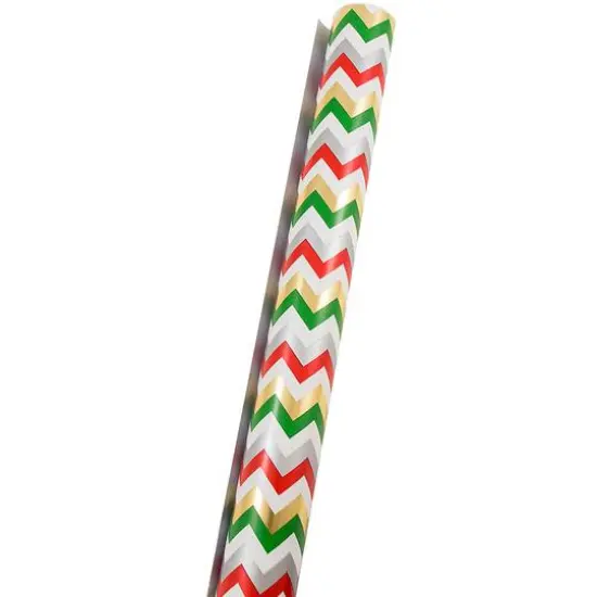 JAM Paper Colorful Chevron Stripes Gift Wrap {3}