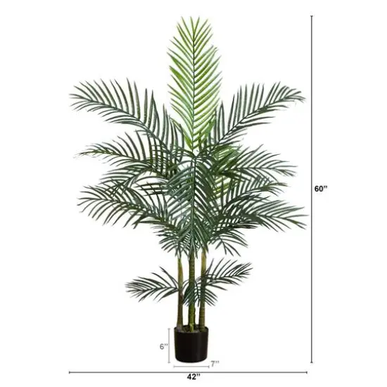 5ft. Potted UV Resistant Areca Palm Tree {5}