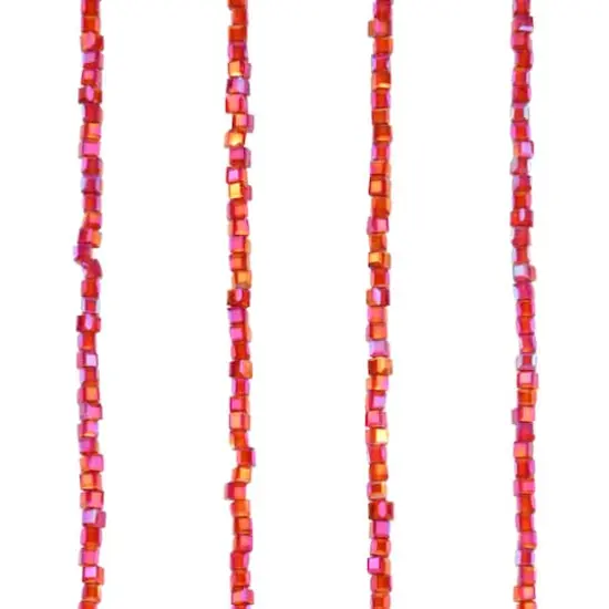 Red Faceted Glass Cube Beads, 2mm by Bead Landing&trade; {1}