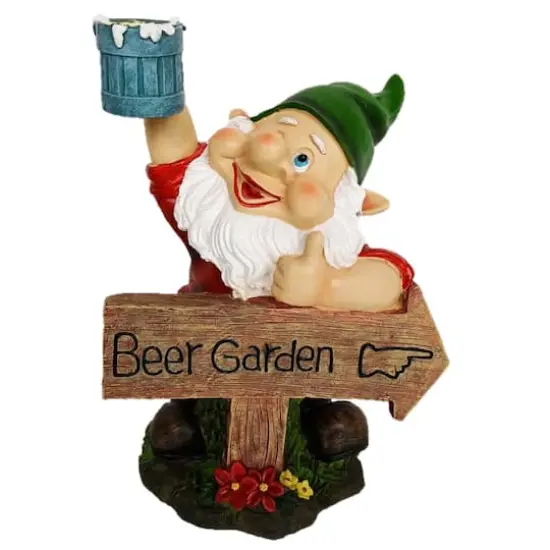 10.5" Beer Garden Gnome {1}