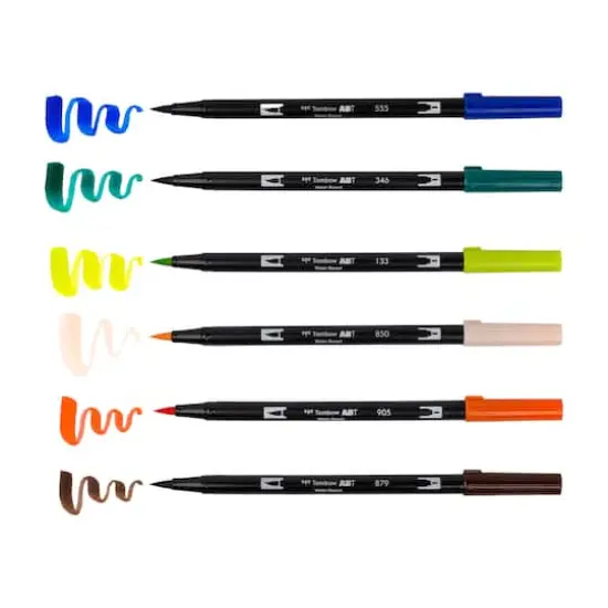 Tombow Wind Manga Illustration Dual Brush Pen Art Set {6}