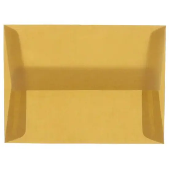 JAM Paper A10 Translucent Vellum Invitation Envelopes, 50ct. Earth Brown {1}