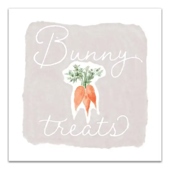 Bunny Treats Canvas Wall Art {1}