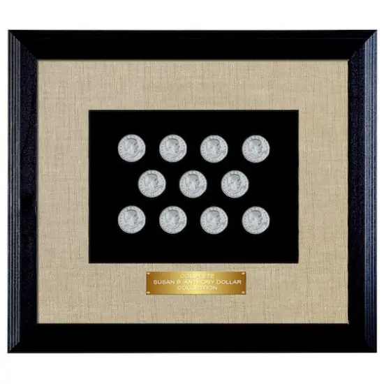 Complete Susan B. Anthony Collection in Wood Frame {1}