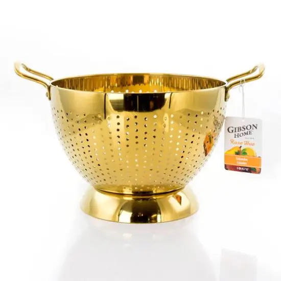 Gibson Home Gold 5-Quart Colander {5}