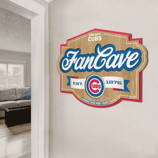 MLB Fan Cave Sign Chicago Cubs {5}