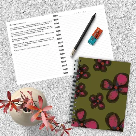 TF Publishing Painted Flowers Spiral Lined Journal {4}