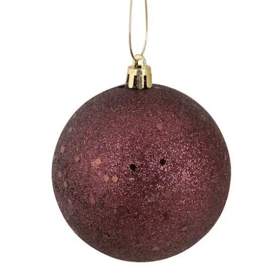 32ct. 3.25" 4-Finish Mulberry Shatterproof Ball Ornaments {6}