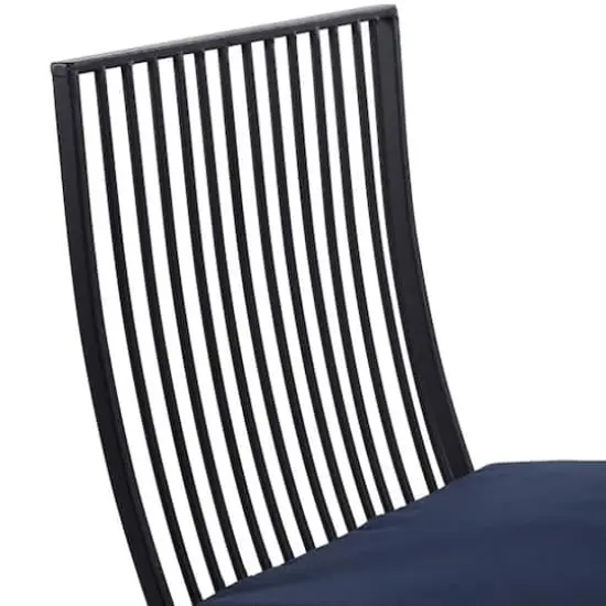 Black Metal Eclectic Outdoor Seating Set {3}